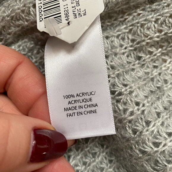 𝅺PINK Tartan Sweater Dress Tunic BNWT Sz Small Gray - Picture 9 of 9